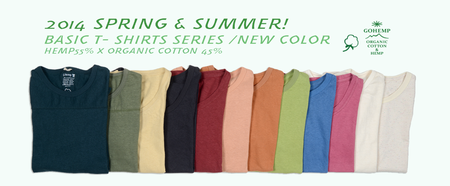 BASIC T-SHIRTS  SERIES  / 2014  NEW COLOR