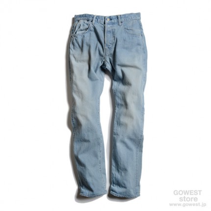 POST WORK PANTS/11.5oz SELVEDGE DENIM/SUPER PALE WASH